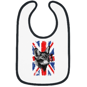 Discover Cat Union Jack Flag With Butterfly For Kids 2British Expats 22 Bibs