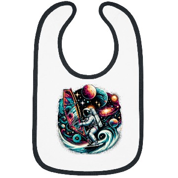 Discover Cool Galaxy Windsurfer Astronaut on Windsurfing Bibs