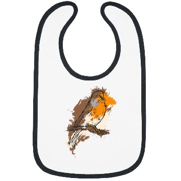 Discover robin bird park nature bird fan birdwatcher Bibs