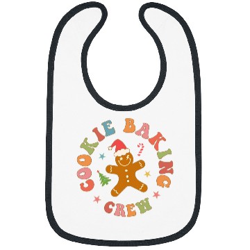 Discover Cookie Baking Crew Christmas Festive Holiday Baking Design Bibs
