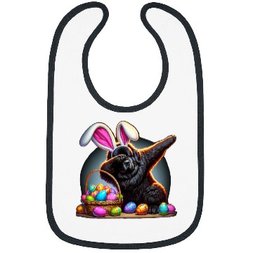 Discover Dabbings Easter Bunny Newfoundland Dog 1 Bibs