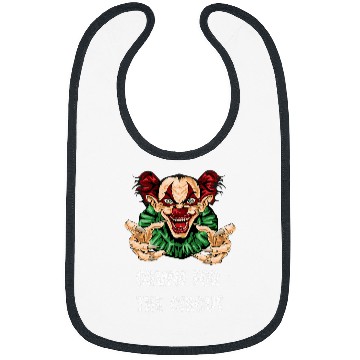 Discover Funny Halloween Circus Clown Meme Scary Horror Face Killer Bibs