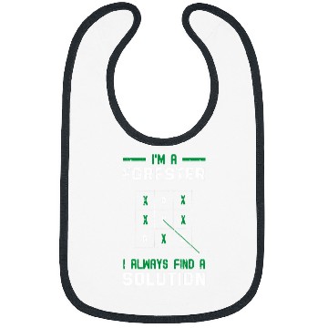 Discover Forester Tree Farmer Forest Manager Forestry TicTacToe Bibs