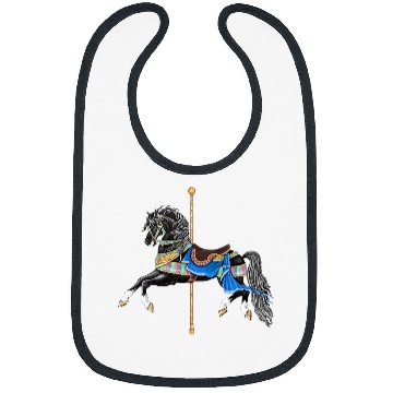 Discover Black Stallion Carousel Horse Bibs