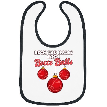 Discover Bocce Player Coachs Christmas Balls Deck The Halls Xmas Bibs