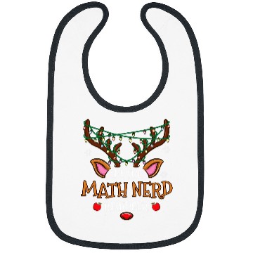 Discover Im The Math Nerd Reindeer Christmas Bibs