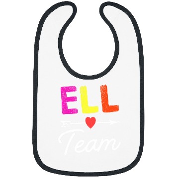 Discover ELL TEAM Crew Squad English Language Learner School Staff Bibs