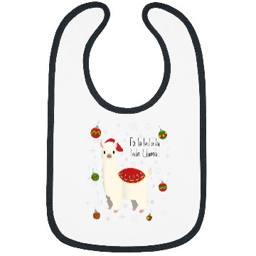 Discover Llama Lover Christmas Falala Llama Bibs