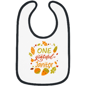 Discover Blessed Family One Grateful Janitor Thanksgiving Matching Bibs