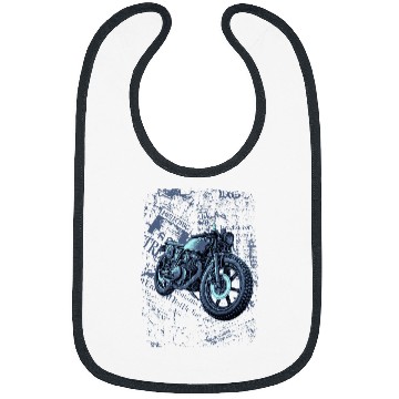 Discover Biker Old School vintages Rider Motorcycle Design Bibs