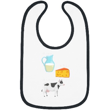 Discover Cow Lover Milk Cheese Cow Computer Nerd Geek Coder Funny Design Bibs
