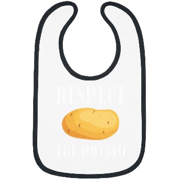 Discover Respect The Potato 2Funny Vegetable Root Potatoes Pun Bibs