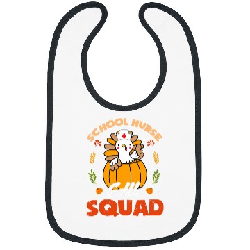 Discover School nurses Gobble Squad Turkey RN Thanksgiving Matching Bibs