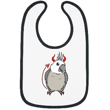 Discover Scary Devil Costume Parrot I Whitefaced Grey Cockatiel Bibs