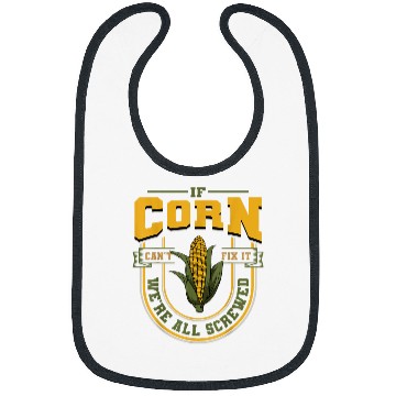 Discover Corn Enthusiast Farmer Cereal Grain Grower Maize Planter Bibs