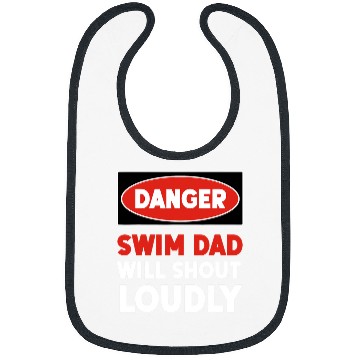 Discover Swimming Pool DANGER Swim Dad 1 Bibs