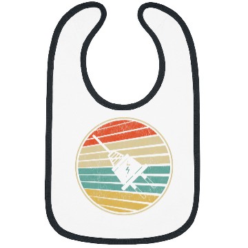 Discover Cute Electrician Retro vintages 70s 80s Electric Socket Plug Bibs