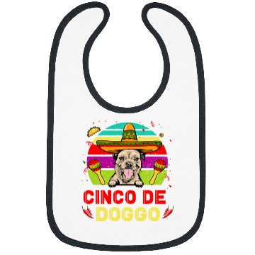 Discover Cinco de Doggo Hilarious Border Terrier Dog Cinco de Mayo Bibs