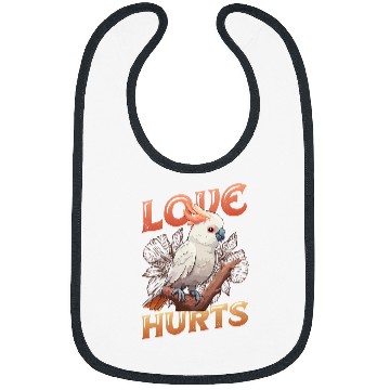 Discover Love Hurts Cockatoo 23 Bibs