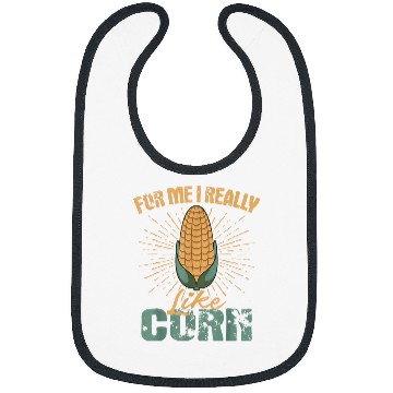 Discover Corn Enthusiast Maize Planter Cereal Grain Farmer Grower Bibs