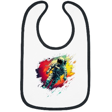 Discover astronaut floating in space Galactic spaceman Idea Creative 2 Bibs