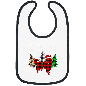 Discover Leopard buffalo plaids Matching Rough Collie Christmas Pajama Bibs