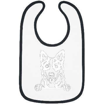 Discover Blue Heeler Peeking Bibs