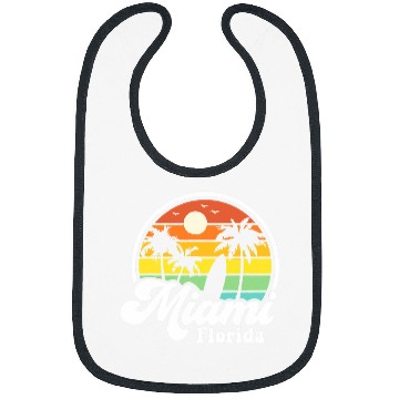 Discover Surf Life Miami Florida Dreaming Beach Palm Summer Vacation Surfing Bibs