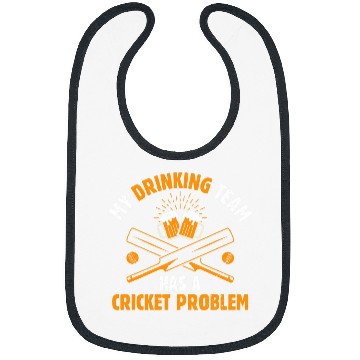 Discover Beer Drinker Alcohol Cricket Lover Cricketer Cricket Player Bibs