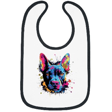 Discover Bull Terrier Colorful Bibs
