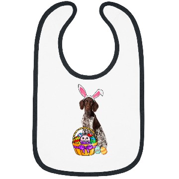 Discover Easter Egg Funny German Shorthaired Pointer Easter Bibs