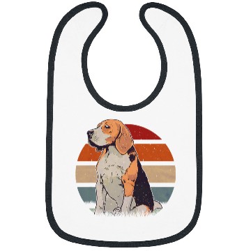 Discover Beagle Retro Sunset s Beagle Dog Bibs
