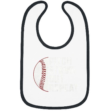 Discover Baseball Pitcher Pitch Strike Out Repeat Bibs