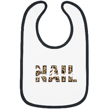 Discover Funny Nail Technician Leopard Print Manicurist Bibs