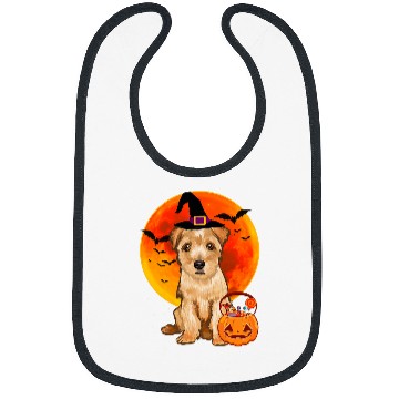 Discover Dog Halloween Norfolk Terrier Jack O Lantern Pumpkin Bibs