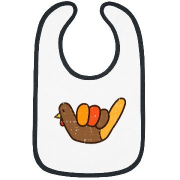 Discover sign turkey hand hang loose thanksgiving surf hawaii Bibs