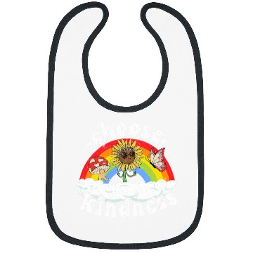 Discover Positive Sunflower Rainbow Peace Butterfly Choose Kindness 25 Bibs