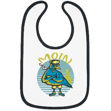 Discover Moin Pigeon Lighthouse Seagull Funny Ocean life Bibs