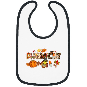 Discover Pharmacist Job Pharmacist Leopard Plaid Pilgrim Hat Fall Thanksgiving Bibs