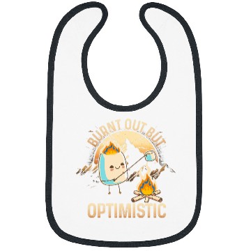 Discover Burnt Out But Optimistic Retro vintages Camping Campfire Bibs