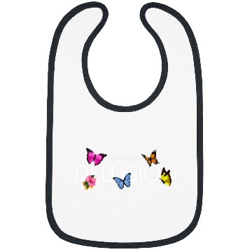 Discover Impossible is a    Delusion Hibiscus and Butterfly 3 Bibs