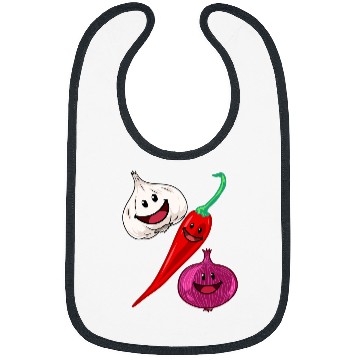 Discover Garlic pepper chili spices kitchen cooking amateur chef cook Bibs