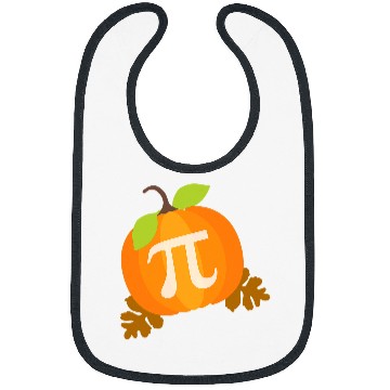 Discover Funny Fall Autumn Math Teacher Pumpkin Pi Pie Halloween Bibs