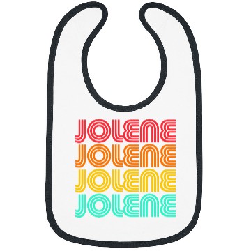 Discover Jolene 2Retro vintages 70s 80s Rainbow Song Sunset Name Bibs