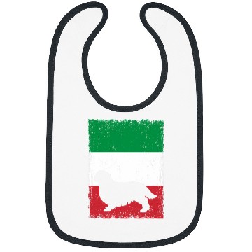 Discover English Toy Spaniel Dog Italy Flag Italian vintages Mom Dad Bibs