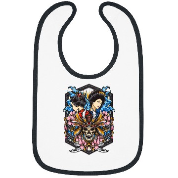 Discover ghosts Samurai Lovely Geisha Waves Bibs
