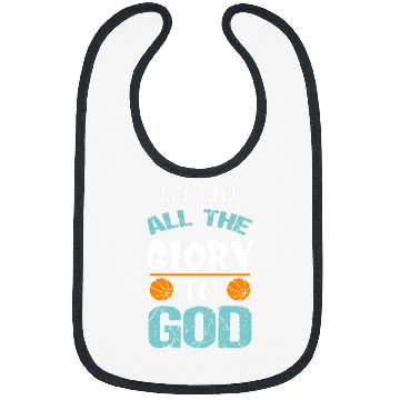 Discover Basketball and give all the Glory to god Bibs
