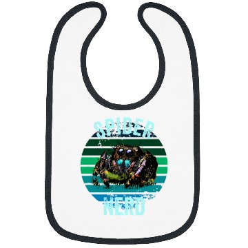 Discover Regal Jumping Spider Grunge Spooder Spider Nerd Pet Spider Bibs