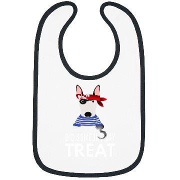 Discover Bull Terrier Halloween Pirate Bibs