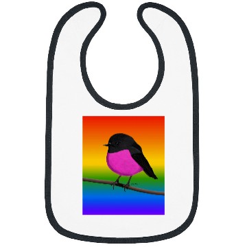 Discover Rose Robin Rainbow Bird Birdlover Birdwatcher Diversity Bibs